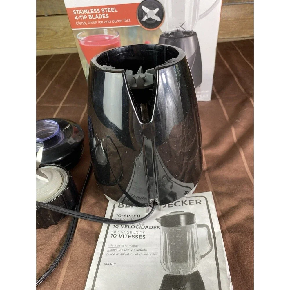 BLACK+DECKER Crush Master 10-Speed Blender Base Lid & Blade Only No Pitcher